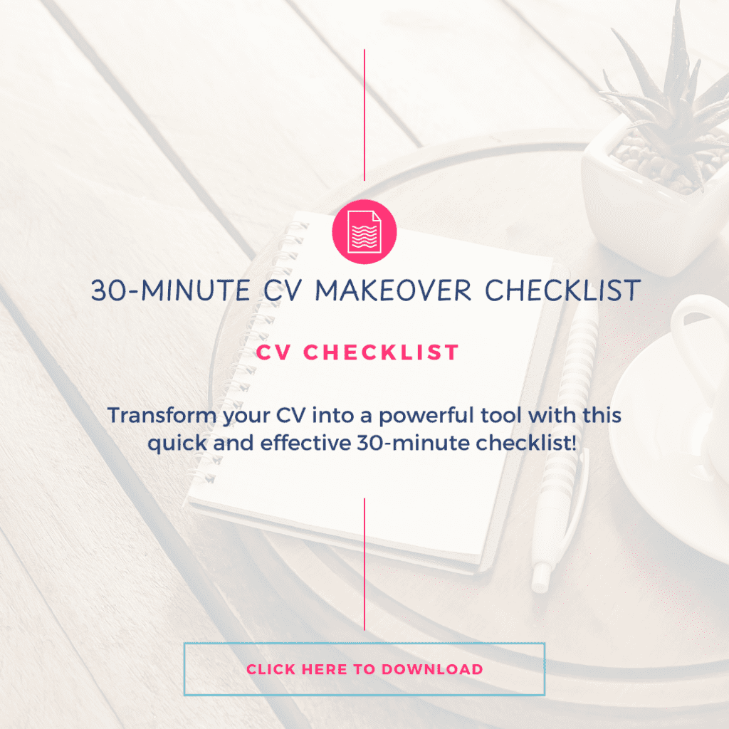 CV makeover checklist